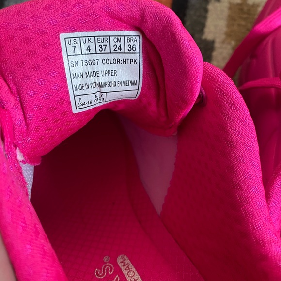 Skechers Hot Pink “Uno - Night Shades” Sneakers Women’s SIZE 7 - Picture 7 of 12